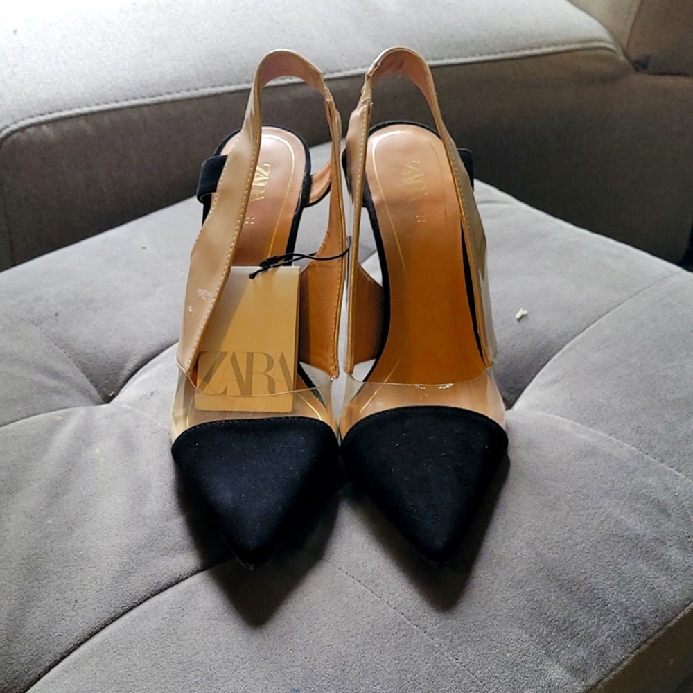 Zara strap heels.